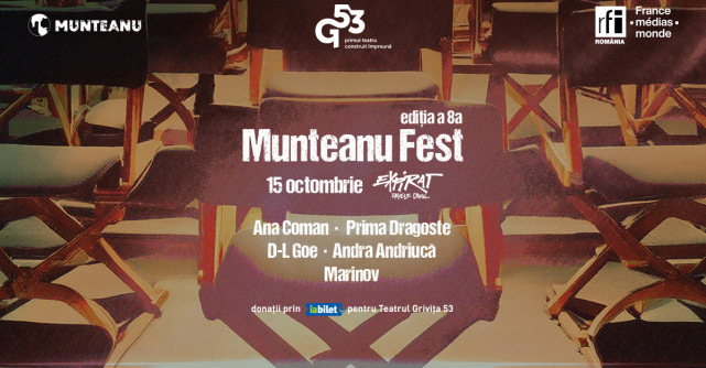 Evenimentul caritabil Munteanu Fest din 15 octombrie contribuie la strângerea de fonduri pentru Grivița 53