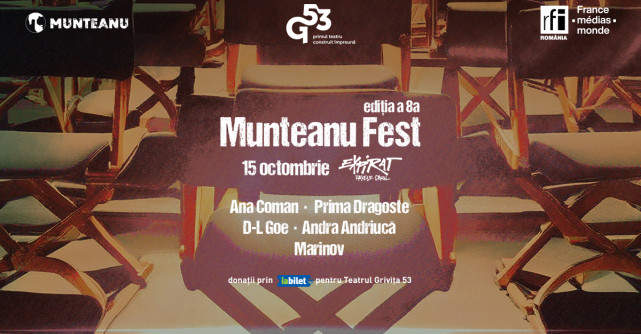 Evenimentul caritabil Munteanu Fest din 15 octombrie contribuie la strângerea de fonduri pentru Grivița 53