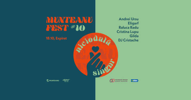 Munteanu Fest sărbătorește 10 ediții pe 18 octombrie, în București, la Expirat Halele Carol