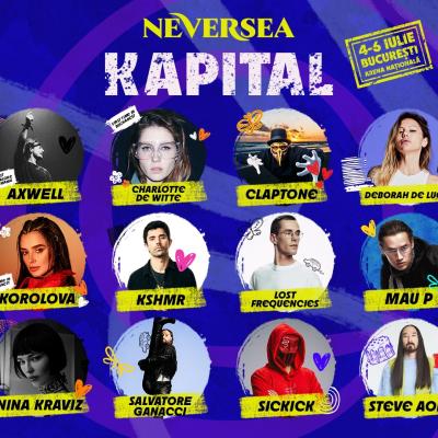 NEVERSEA KAPITAL ANUNȚĂ PRIMII ARTIȘTI CARE VOR URCA PE SCENA FESTIVALULUI ÎNTRE 4-6 IULIE PE ARENA NAȚIONALĂ