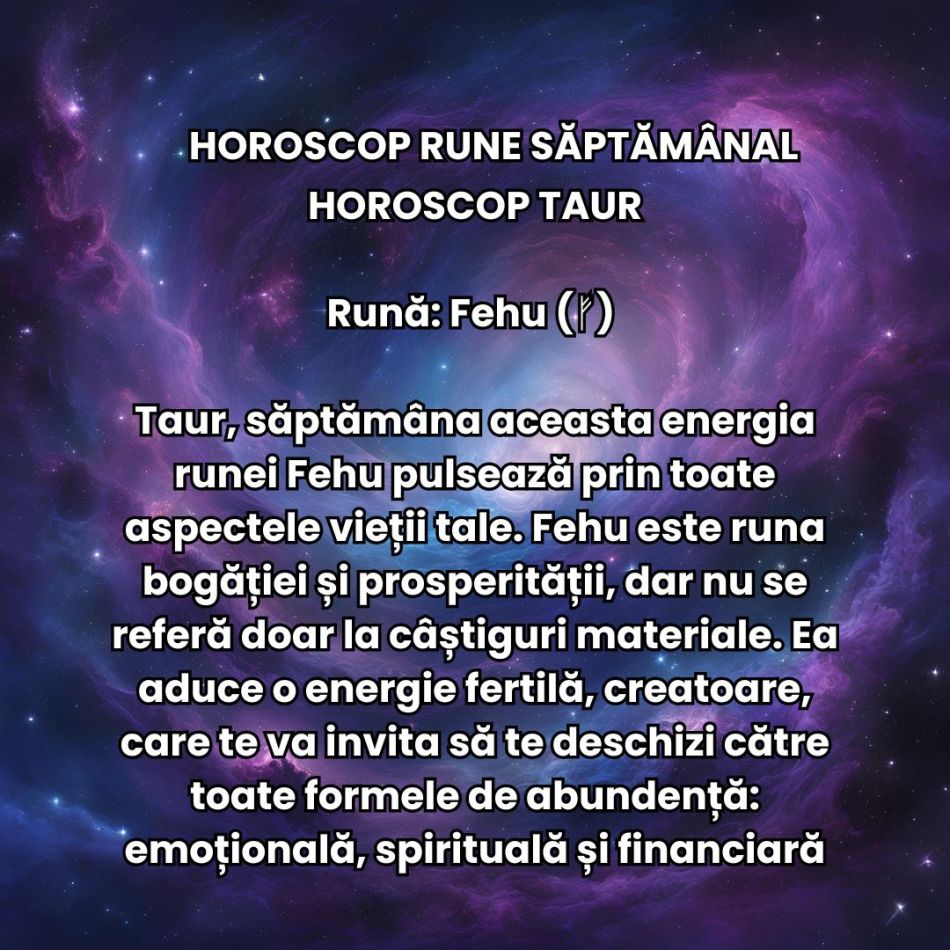 Horoscop Rune săptămâna 28 octombrie  - 3 noiembrie 2024: Află acum mesajul runelor la început de Brumar pentru zodia ta!