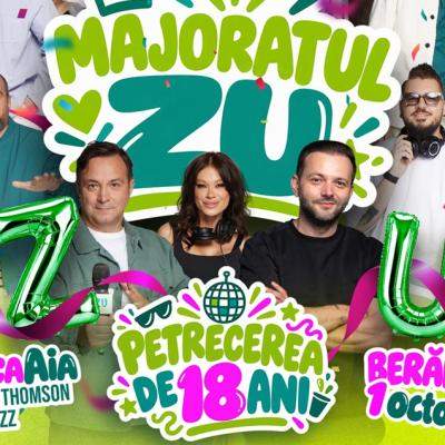 Radio ZU te invită la party! Hai la Majoratul ZU, pe 1 octombrie, LIVE la Beraria H!
