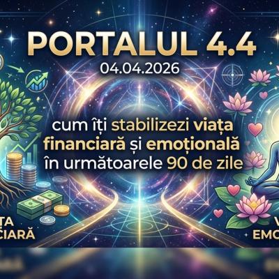 Se deschide portalul 4.4 din 04.04.2026. Cum îți stabilizezi viața financiară și emoțională în următoarele 90 de zile