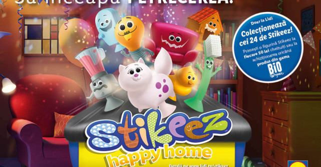 Lidl lanseaza noua colectie Stikeez Happy Home, impreuna cu primul filtru pentru Instagram sub forma unui joc animat