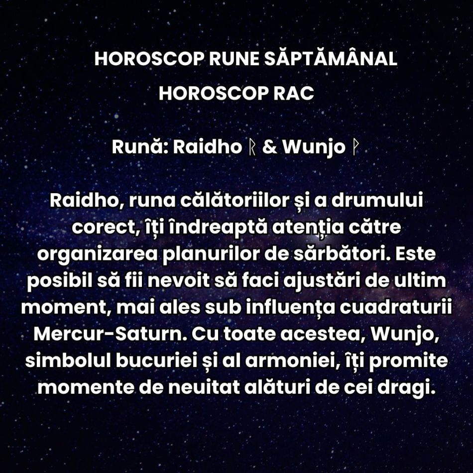 Horoscop Rune săptămâna 23-29 decembrie 2024: Cum se anunță sfârșitul de an pentru fiecare zodie?