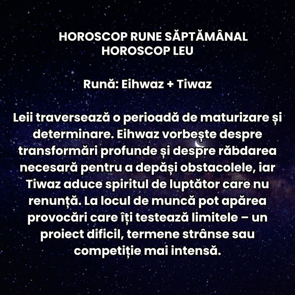 Horoscop Rune săptămâna 9-15 martie 2026:  Începem să vedem primele semne ale schimbării. Totul devine mai luminos
