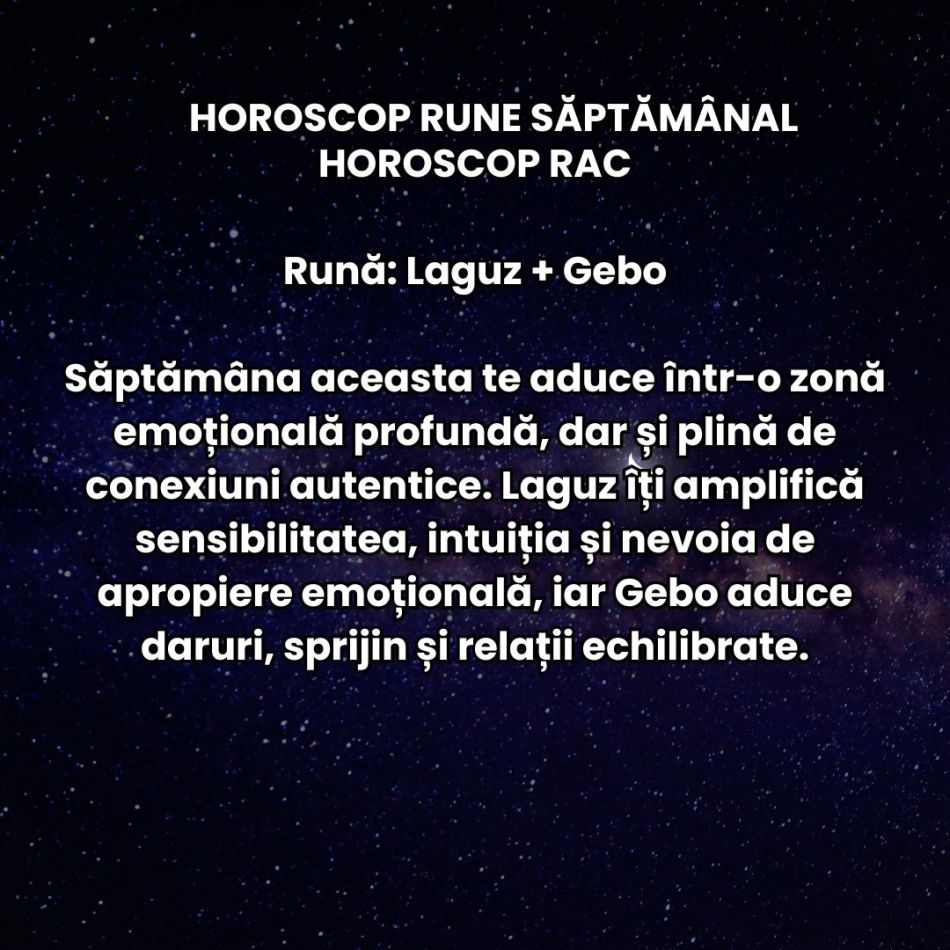 Horoscop Rune săptămâna 15-21 iunie 2026: Solstițiul de Vară schimbă ritmul vieții, iar energia este prinsă între Gemeni și Rac