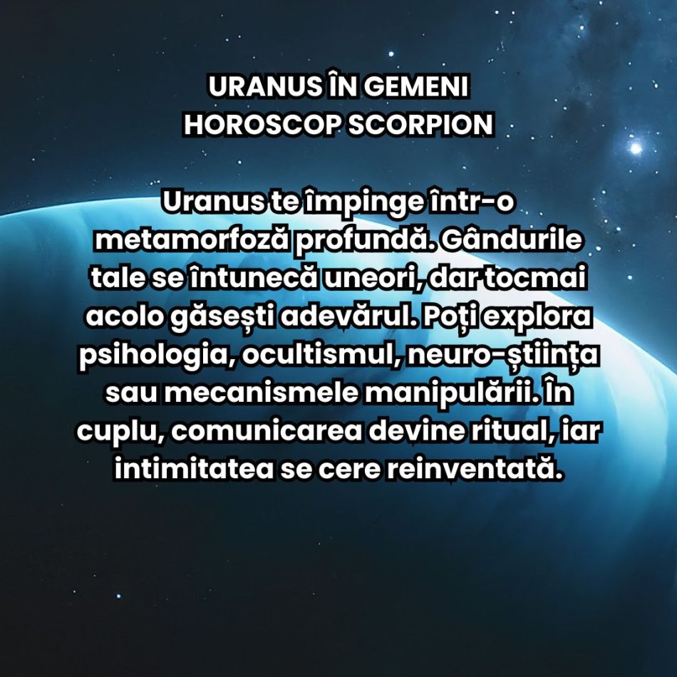 Uranus în Gemeni (2025–2033) aduce revoluția minții + renașterea comunicării. Tot ce am gândit și am crezut până acum se schimbă