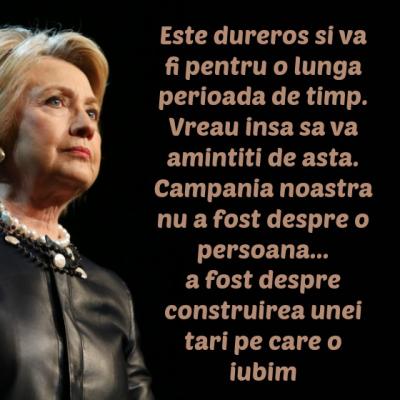 Hillary Clinton: Un discurs de tinut minte