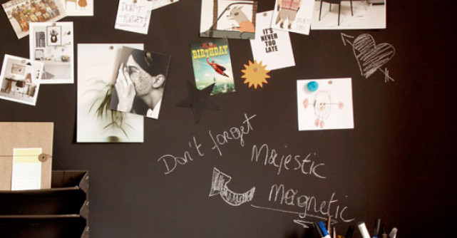 Cum sa decorezi locuinta cu vopsea cu efect de tabla scolara