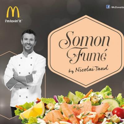 McDonald's prezinta noua salata din colectia a la chef,  Somon Fume by Chef Nicolai Tand