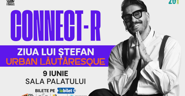 Connect-R revine la Sala Palatului, de ziua lui. La 44 de ani, „Ziua lui Ștefan” se sărbătorește pe 9 Iunie 2026