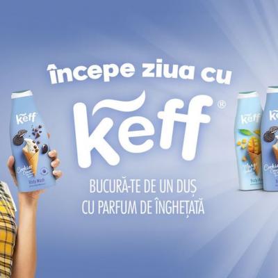 Andra Gogan le propune tinerilor să își înceapă ziua cu Keff și să se bucure de un duș cu parfum de înghețată