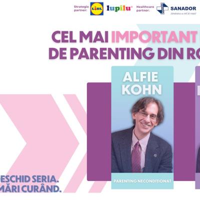 Două vedete ale parentingului internațional, Alfie Kohn și Erica Komisar, vin la ParentED Fest