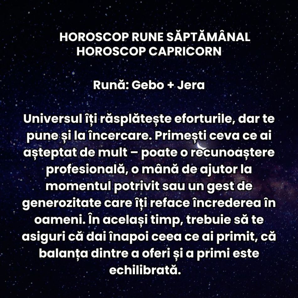 Horoscop Rune săptămâna 28 aprilie-4 mai 2025: Între stabilitate și risc, avem curajul să alegem ce e mai bun pentru noi?