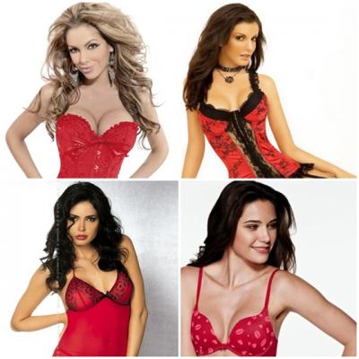 15 modele de lenjerie intima rosie pentru noaptea de Revelion