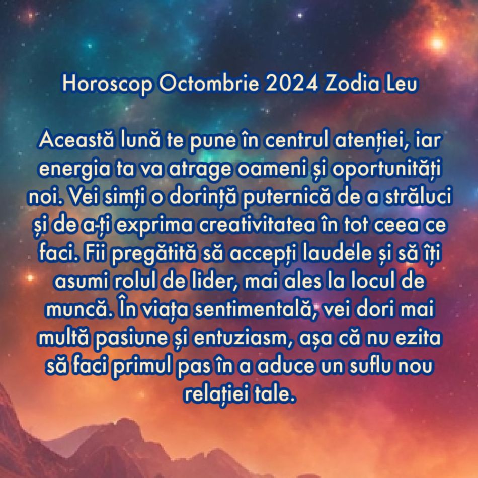 Horoscop octombrie 2024. Toată durerea noastră se transformă în bucurie. Ne naștem a doua oară!