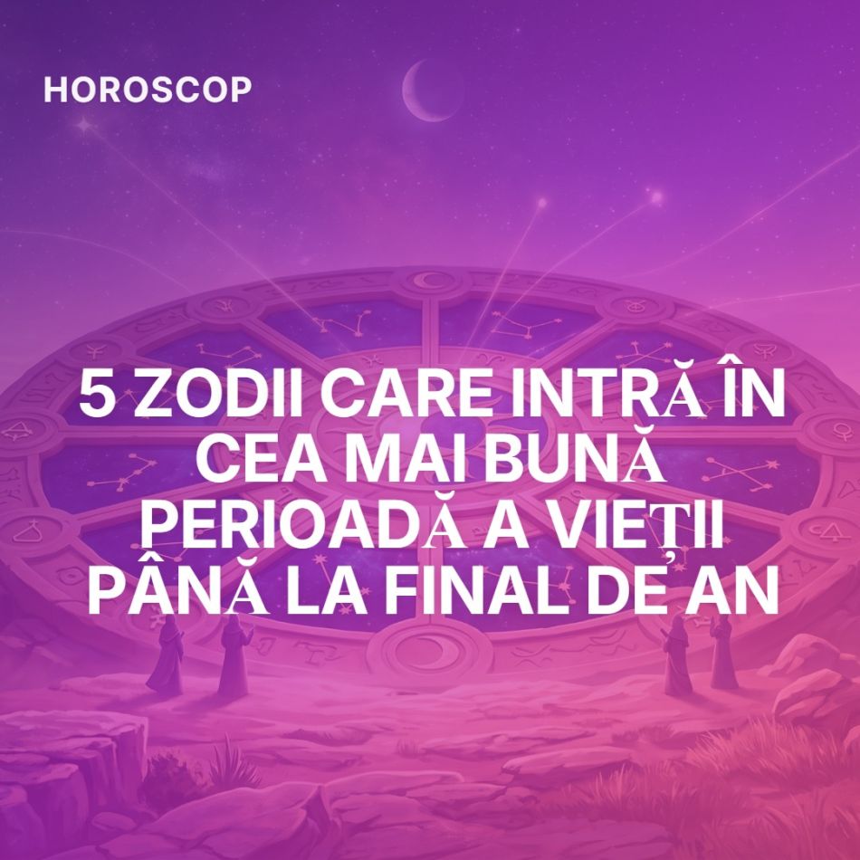 5 zodii care intră în cea mai bună perioadă a vieții până la final de an