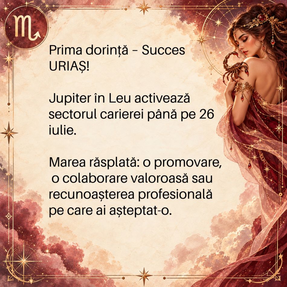 Scorpion 2027: Universul îi întoarce o datorie KARMICĂ! 3 mari dorințe pe care destinul le poate împlini