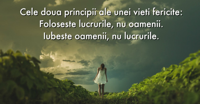 Unde cauti fericirea cand ea este chiar in fata ta?