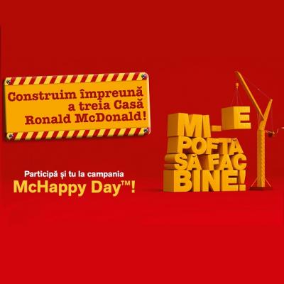De McHappy Day prietenii McDonald's sprijina Fundatia Ronald McDonald