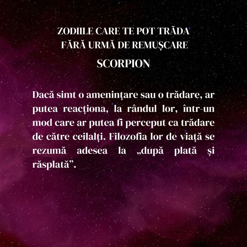 Aceste 6 zodii te pot trăda fără nicio urmă de remușcare