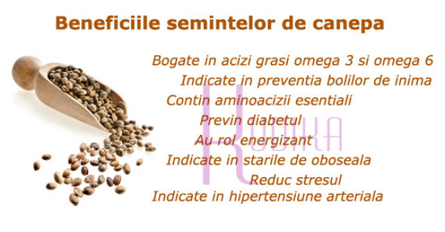 Semintele de CANEPA - te pazesc de INFARCT si alunga oboseala