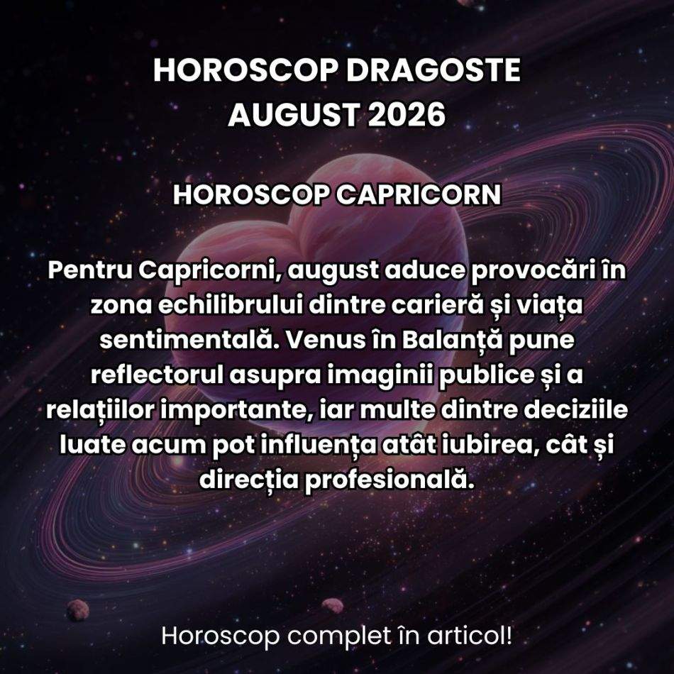 Horoscop dragoste august 2026: Eclipsele karmice din această lună pun iubirea la noi încercări! Cine se desparte și se împacă? 