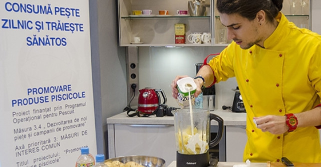 Live cooking show cu d'Artagnan pentru promovarea consumului de produse piscicole