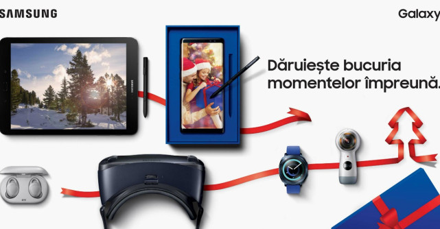 Samsung celebreaza bucuria de a darui  in noua campanie de sarbatori 