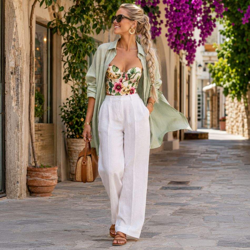 Pantalonii albi de vară în 5 outfituri sofisticate: combinații moderne care nu se demodează niciodată