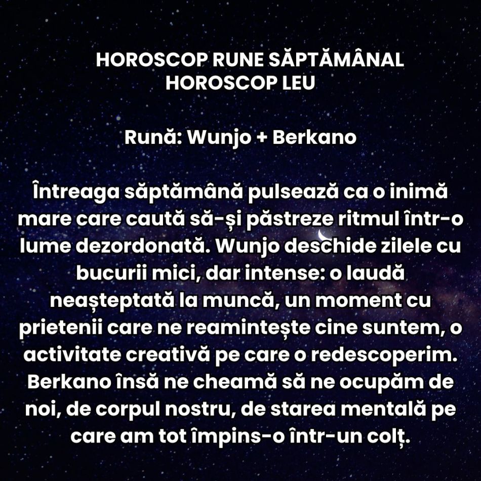 Horoscop Rune săptămâna 2-8 februarie 2026: Trăim mai intens și haotic, primim vești dramatice, iubim cu patimă. Totul în 7 zile