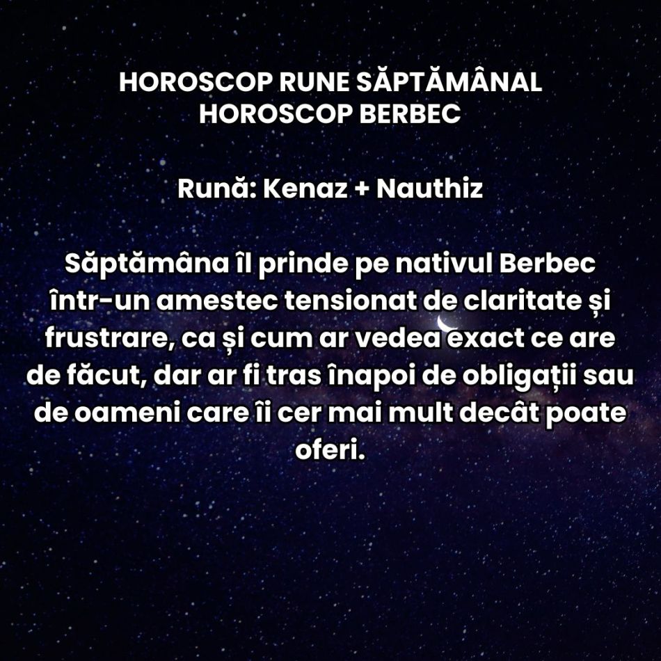 Horoscop Rune săptămâna 20-26 aprilie 2026: Nu mai acceptăm compromisuri ieftine. Ambiția și încăpățânarea colectivă cresc 