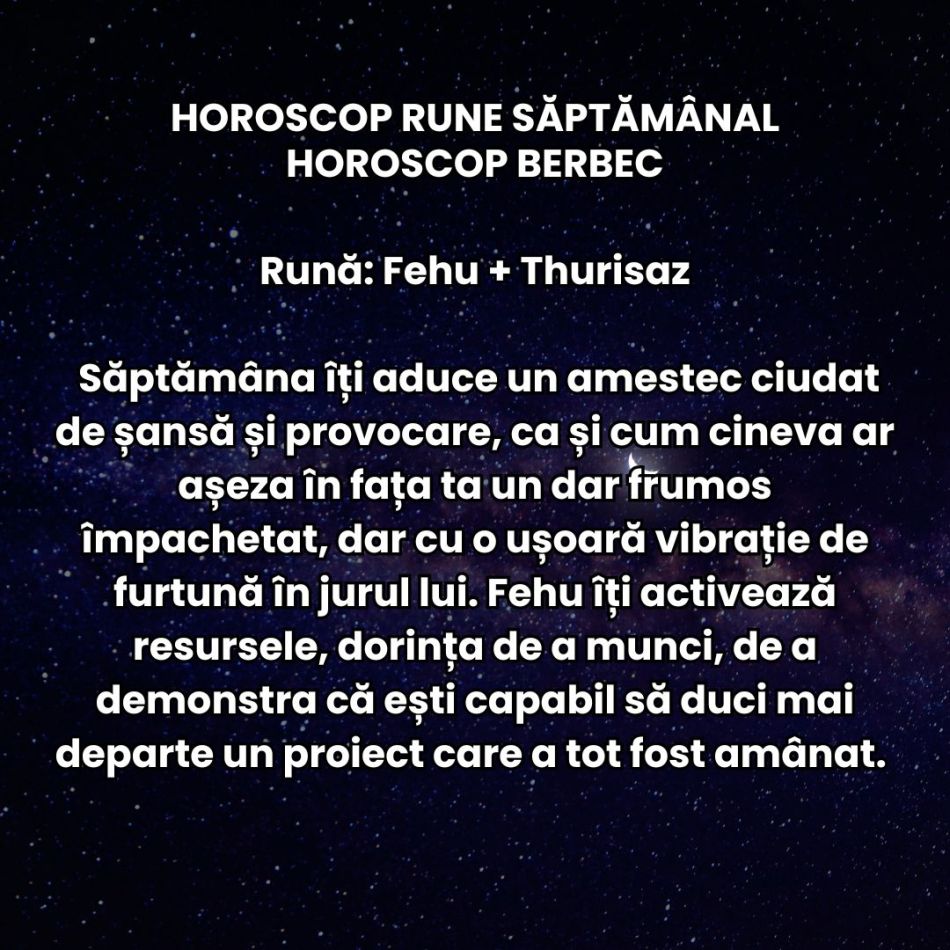 Horoscop Rune săptămâna 12-18 ianuarie 2026: Universul nu ne mai întreabă dacă suntem pregătiți, ci ne forțează să acționăm ACUM
