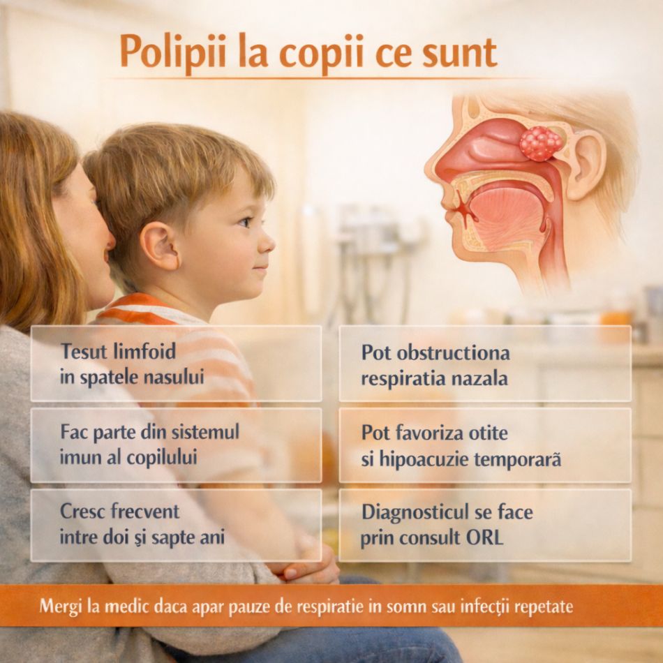 Polipii la copii: când sunt normali și când nu, care sunt simptomele, tratamentul și când este necesară 