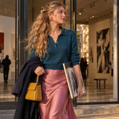 Puloverul polo în 5 ținute cool de început de toamnă: cum îl porți fără să pari prea cuminte