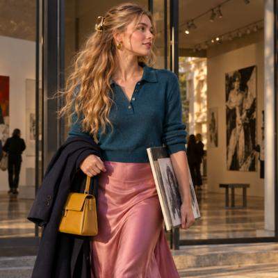 Puloverul polo în 5 ținute cool de început de toamnă: cum îl porți fără să pari prea cuminte