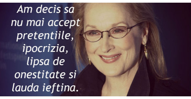 Nu mai am rabdare. Scrisoarea deschisa a lui Meryl Streep pentru omenire a devenit virala pe internet