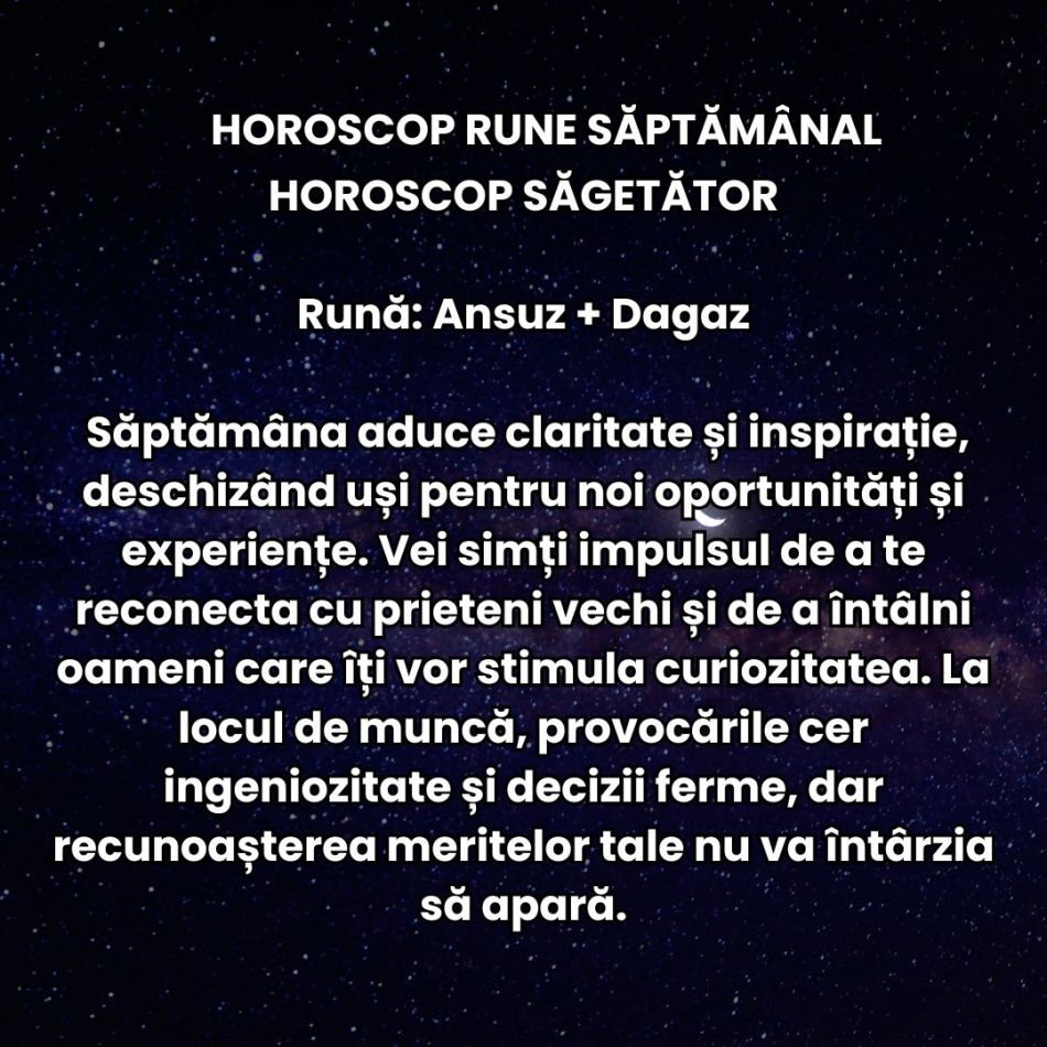 Horoscop Rune săptămâna 29 sept – 5 oct 2025: Se ridică cortina, reflectoarele sunt pregătite! Spectacolul toamnei începe acum!