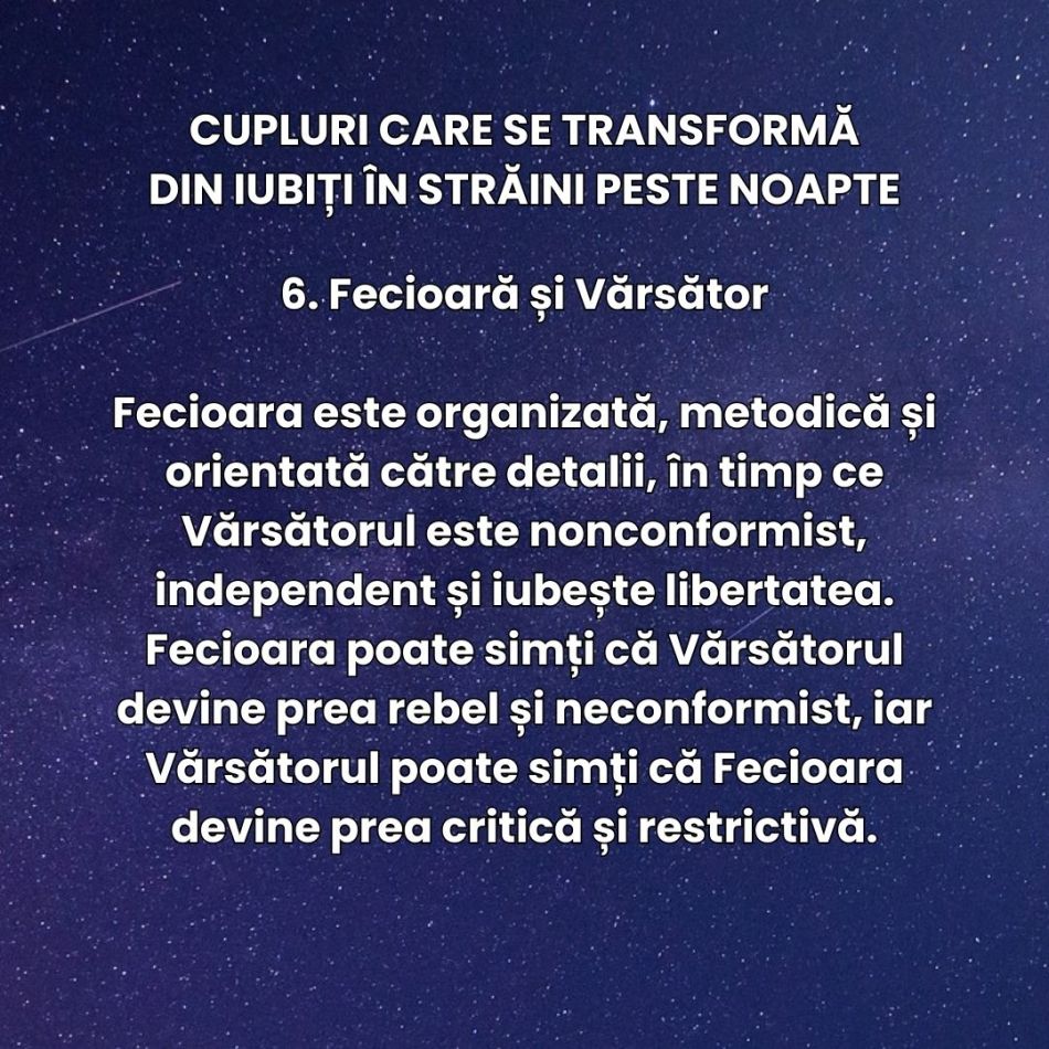 6 perechi de zodii care se transformă din iubiți în străini peste noapte