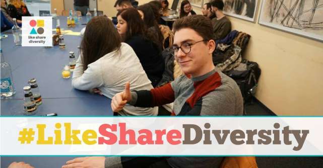 Like Share Diversity! Log out Hate Speech!  Campanie a tinerilor împotriva discursului instigator la ură