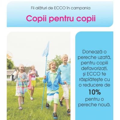 Copiii doneaza pentru copii, cu ajutorul ECCO