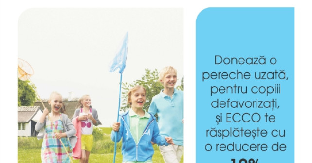 Copiii doneaza pentru copii, cu ajutorul ECCO