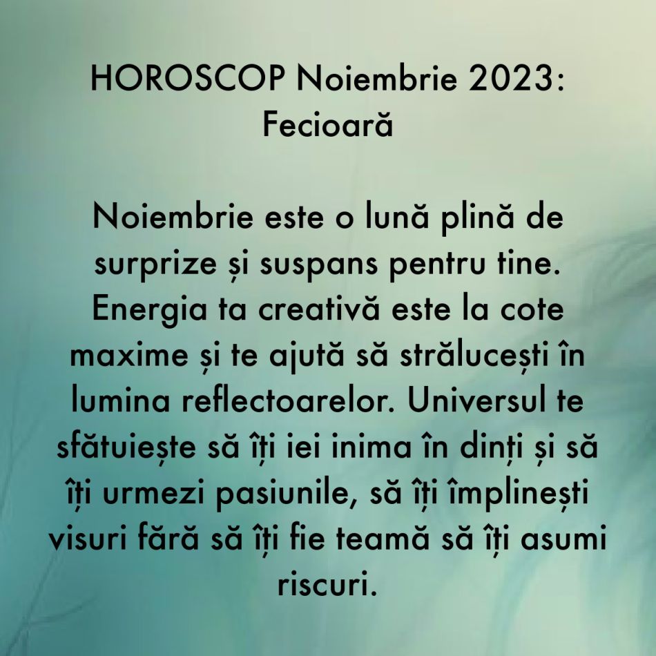 Horoscop noiembrie 2023: Ultima lună de toamnă deschide uși nebănuite pentru toate zodiile. Liniștea ne inundă sufletele