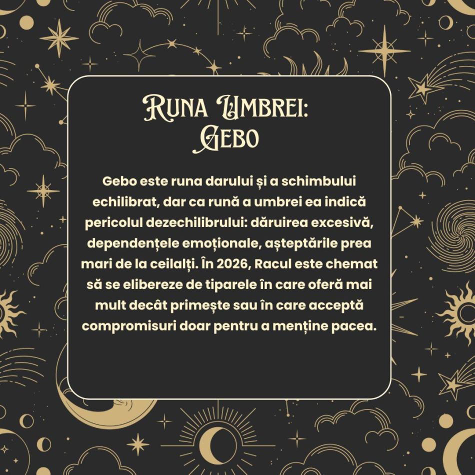 Horoscop Rune 2026 RAC:  Vei redescoperi frumusețea vieții de zi cu zi și vei căuta fericirea adevărată în adâncul sufletului