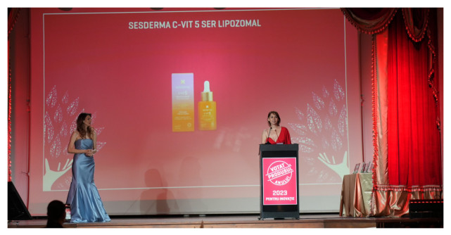 Serumul lipozomal C-VIT 5 de la Sesderma câștigă premiul Votat Produsul Anului 2023 pentru inovație 