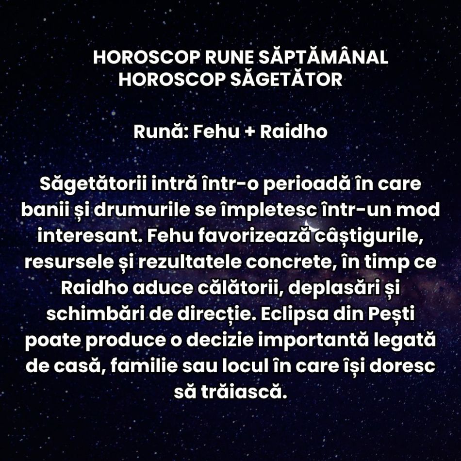 Horoscop Rune săptămâna 24-30 august 2026: Eclipsa de Lună ne face să închidem unele uși pentru totdeauna! Altele se deschid