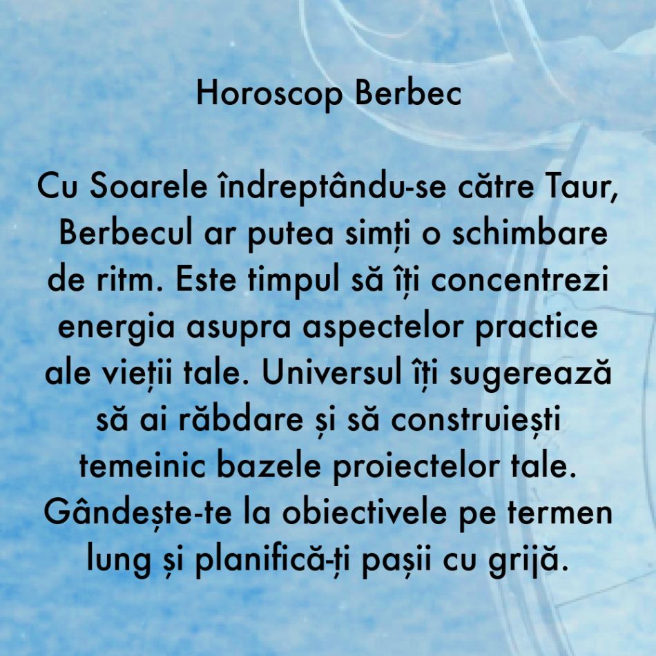 Pe 20 aprilie începe sezonul Taurului. În următoarele săptămâni se vor schimba destine. Sfatul Universului pentru fiecare zodie