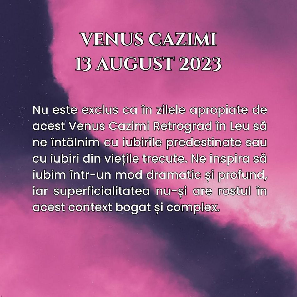 Venus Cazimi: Pe 13 August, Planeta Iubirii se află în inima Soarelui, dezvăluind planurile poveștilor de dragoste predestinate