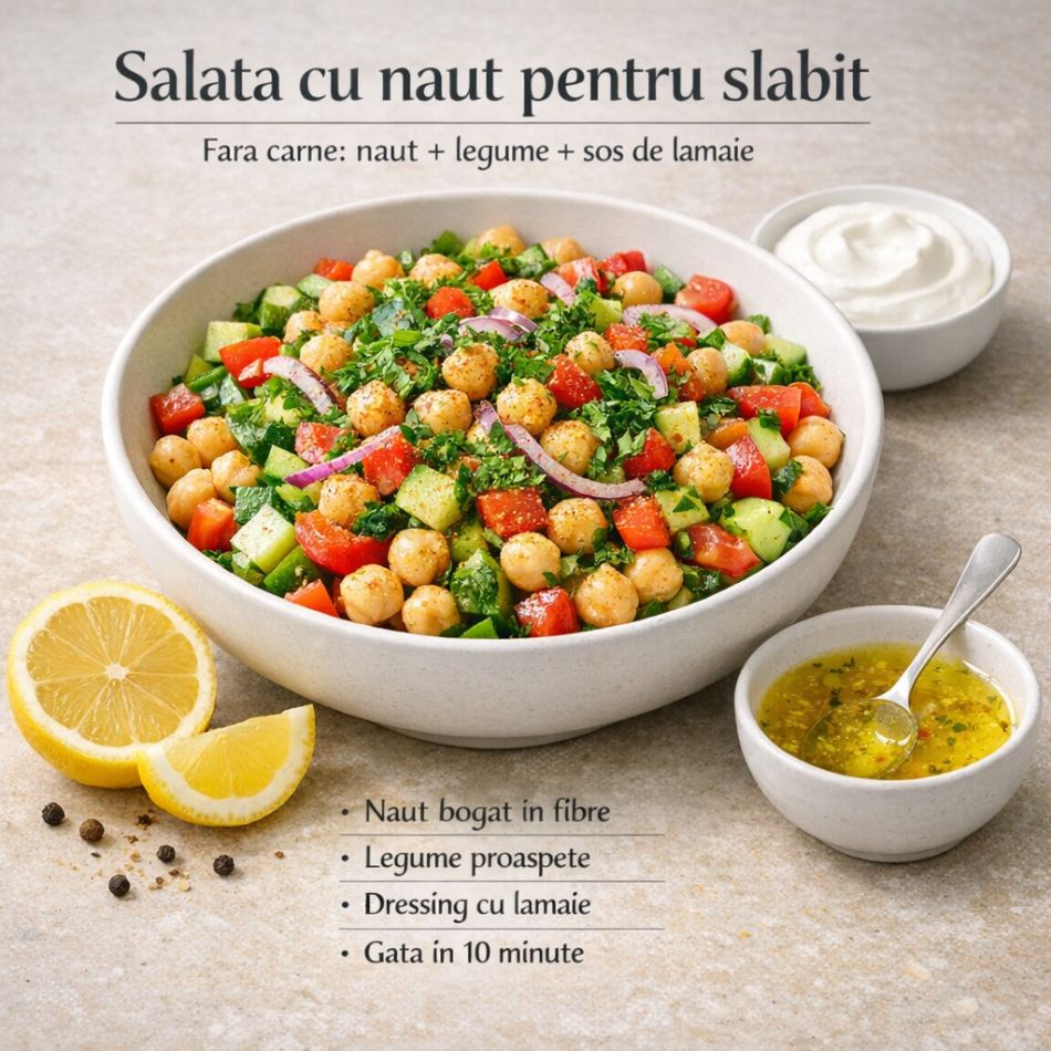 Salate sățioase pentru slăbit: 3 rețete pe care să începi să le prepari chiar de astăzi
